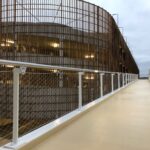 résine autodérapante espace public, passerelle ville