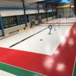 Résine sol intérieur industrie, marquage peinture